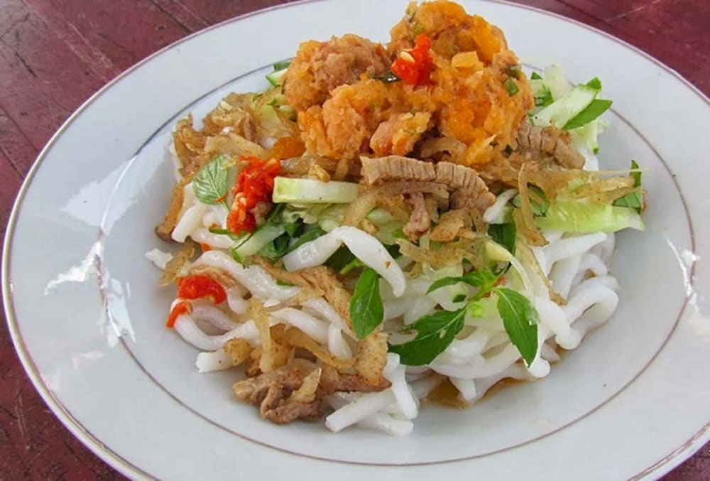 Món bánh tằm ngan dừa